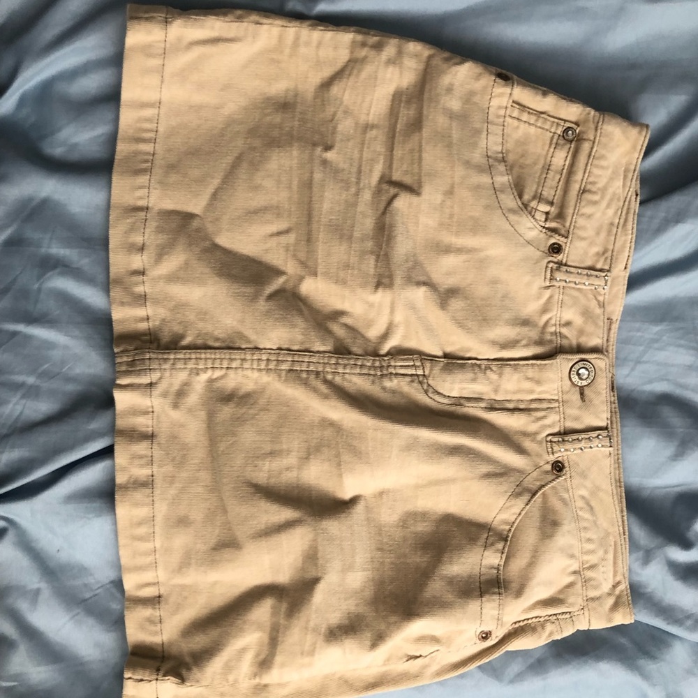 Tan Beige Short Skirt Gorgeous